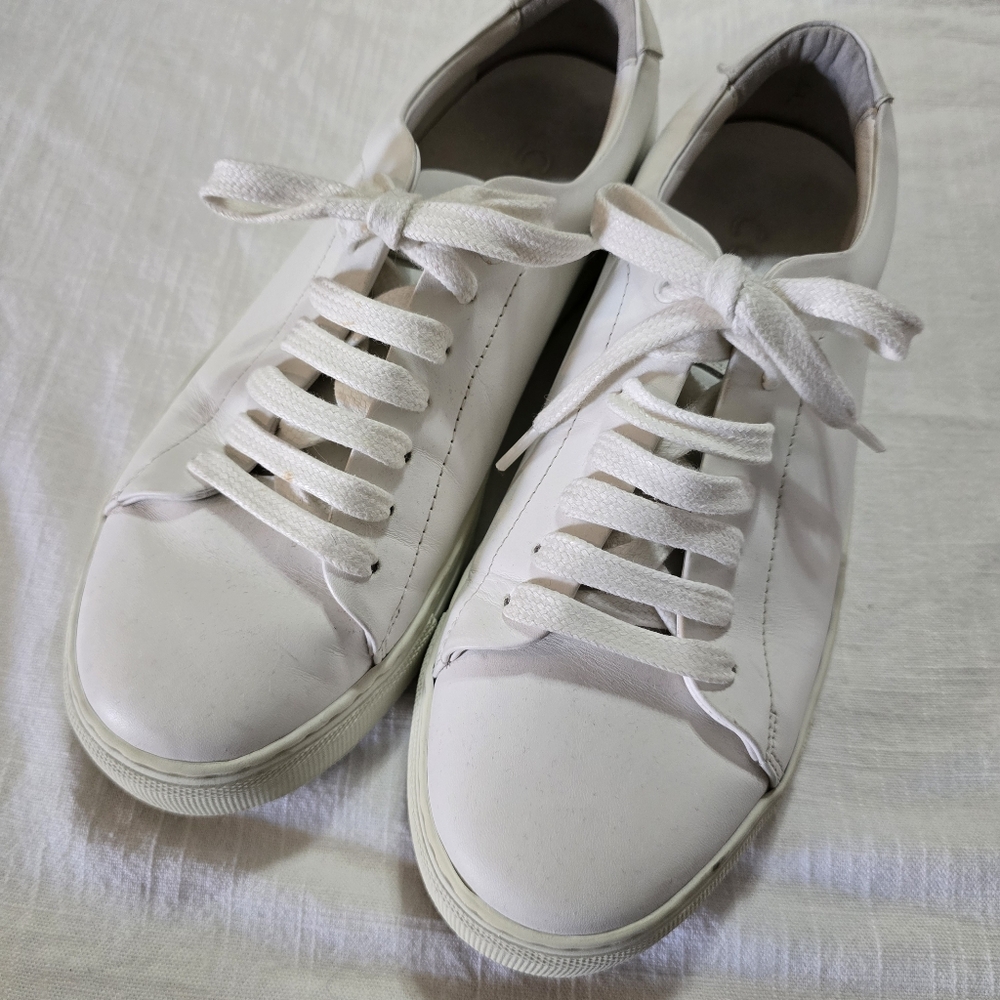 COS Classic White Men's Leather Sneakers Sz 42/9 Made in Portugal